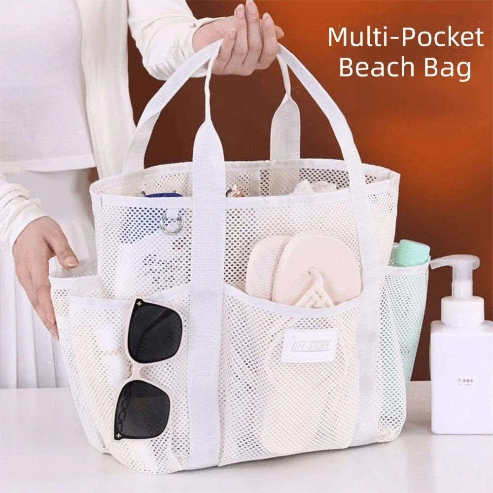 Multi Functional Pockets Mesh Beach Bag Multi-level Zoning Removable Hook Large Beach Tote Bag Internal Compartments
Multi Functional Pockets Mesh Beach Bag Multi-level Zoning Removable Hook Large Beach Tote Bag Internal Compartments