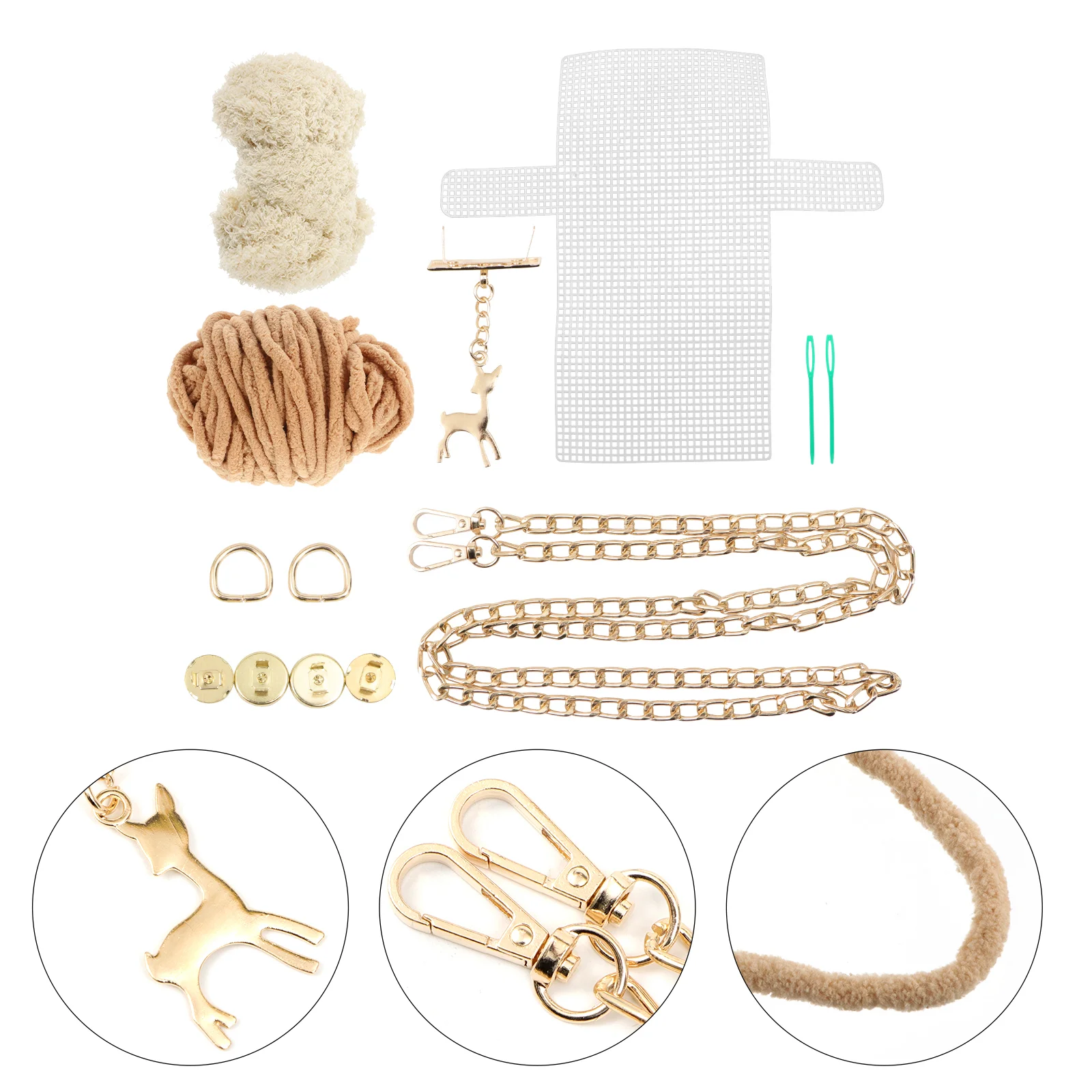Wallet DIY Yarn Bag Miss Cross Body for Woman Hardware Making Metal Handmade Purse Accessory
Wallet DIY Yarn Bag Miss Cross Body for Woman Hardware Making Metal Handmade Purse Accessory