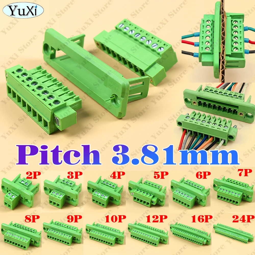 1-4set Pitch 3.81mm Pluggable Terminal Block Connector JM15EDGKM 3.81mm Pitch 2P/3P/4P/5P/6P/8P/9P/10P/12P/16P/24P
1-4set Pitch 3.81mm Pluggable Terminal Block Connector JM15EDGKM 3.81mm Pitch 2P/3P/4P/5P/6P/8P/9P/10P/12P/16P/24P