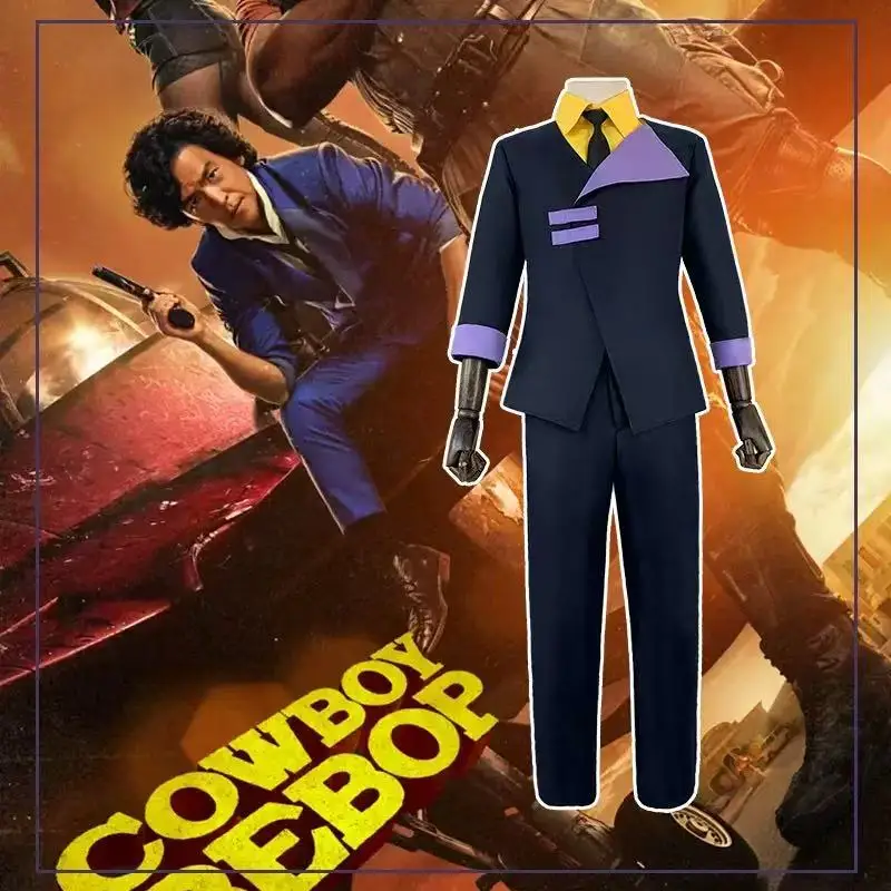 Cosplay costume Spike Spiegel uniform anime set suitable for Halloween and Christmas
Cosplay costume Spike Spiegel uniform anime set suitable for Halloween and Christmas