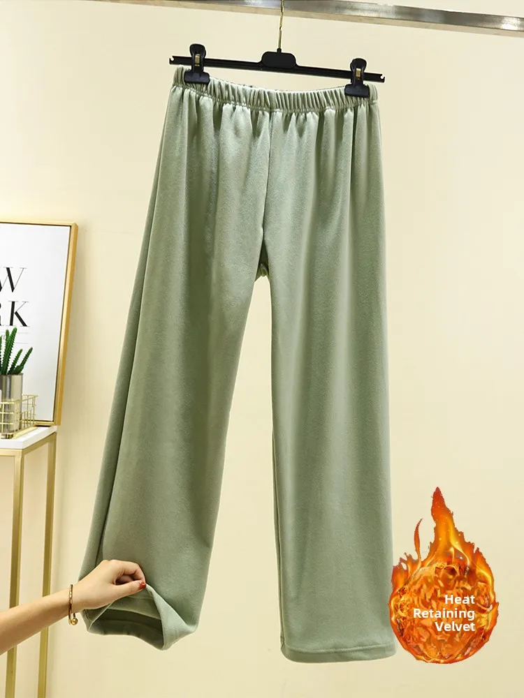 Утепленные флисовые повседневные брюки с широкими штанинами для дома, прямого кроя, с высокой талией, женские, больших размеров
Утепленные флисовые повседневные брюки с широкими штанинами для дома, прямого кроя, с высокой талией, женские, больших размеров