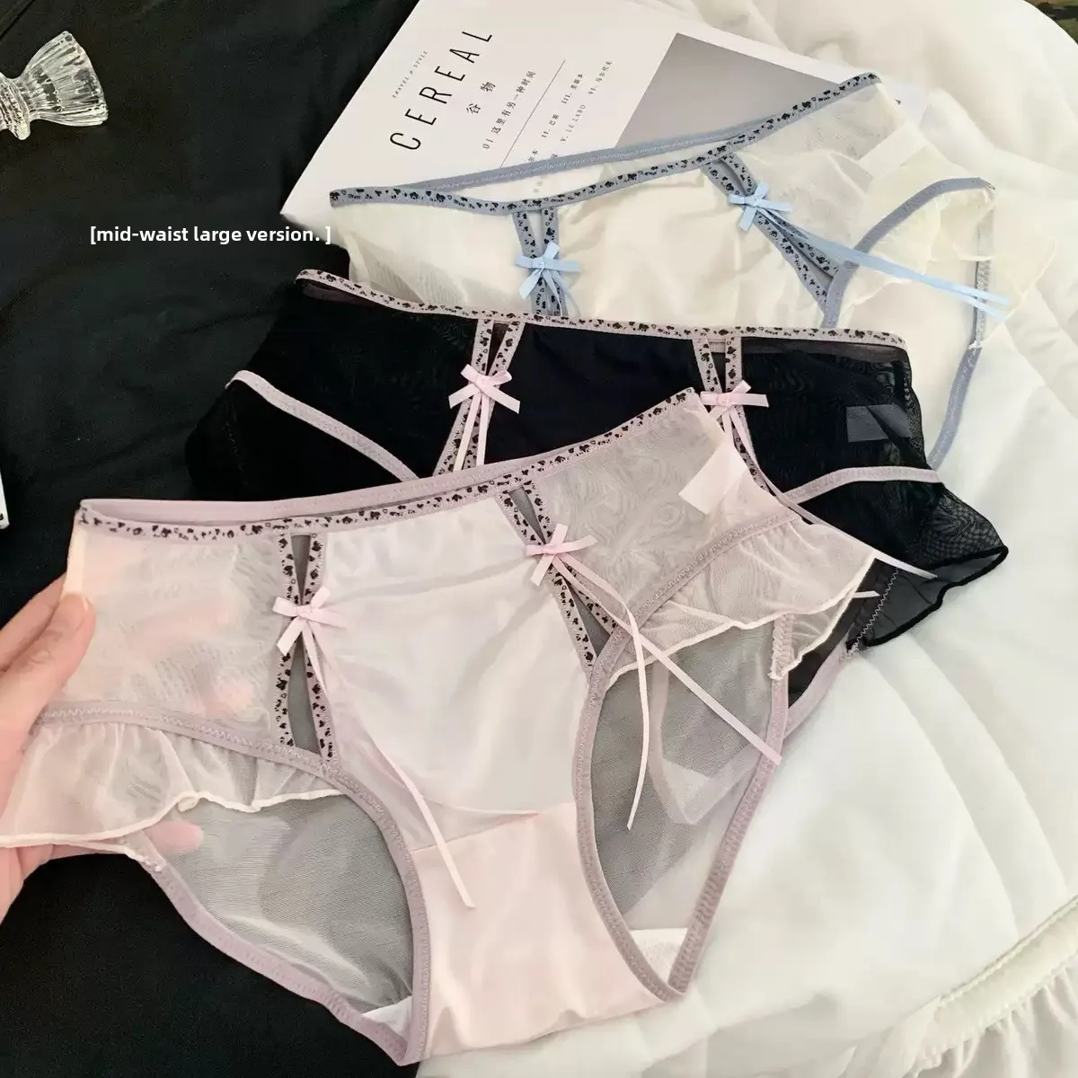 Luxury French Leopard Print Double Bow Pure Desire Womens Panties 10A Antibacterial Crotch Breathable Mesh Satin Hollow Thong
Luxury French Leopard Print Double Bow Pure Desire Womens Panties 10A Antibacterial Crotch Breathable Mesh Satin Hollow Thong