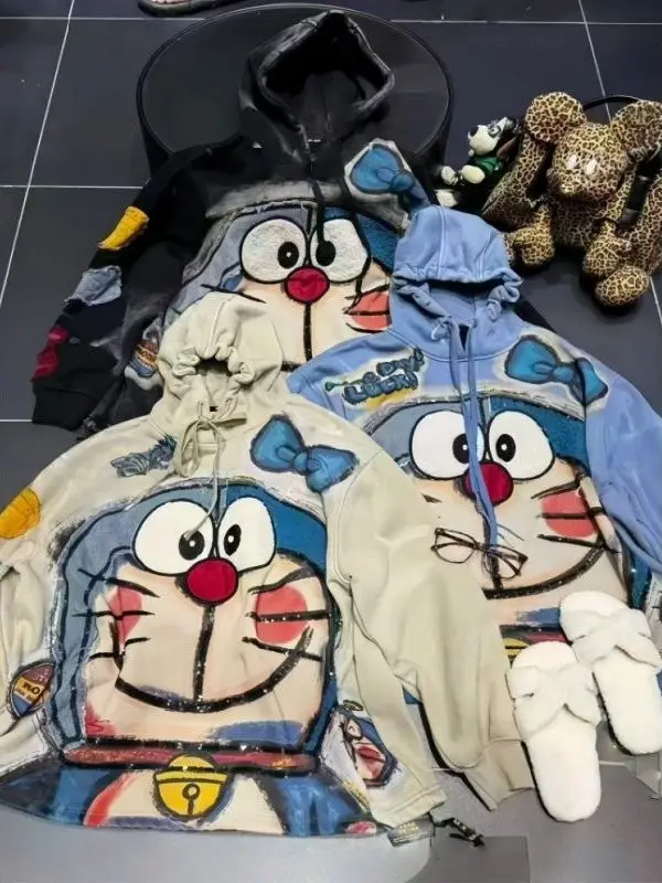 Женская толстовка больших размеров с капюшоном, утепленная, с длинными рукавами, на флисовой подкладке, с мультяшным принтом, в корейском стиле, удобная для повседневной носки
Женская толстовка больших размеров с капюшоном, утепленная, с длинными рукавами, на флисовой подкладке, с мультяшным принтом, в корейском стиле, удобная для повседневной носки