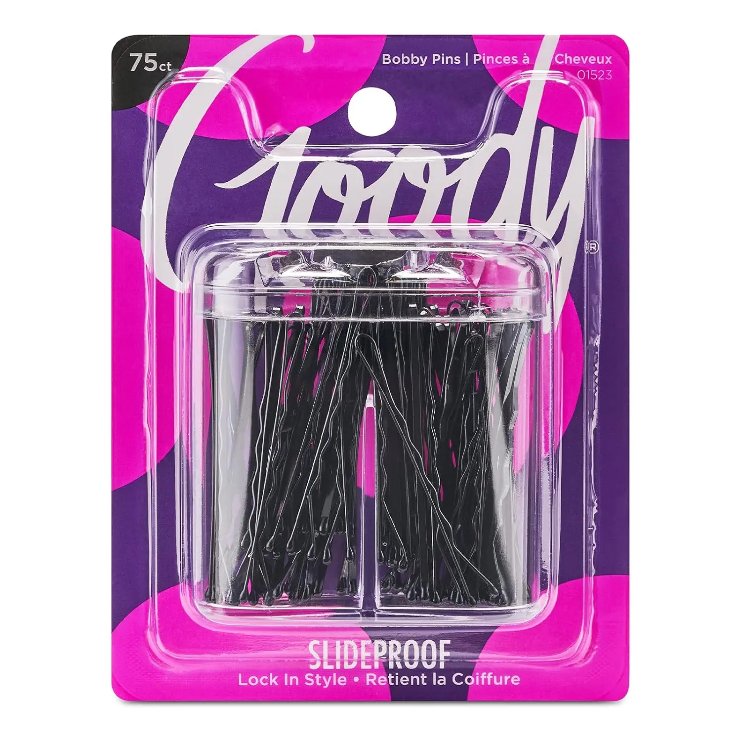 75 Ct Black Bobby Pins with Magnetic Top Box - SlideProof Grip for All Hair Types, Pain-Free Styling
75 Ct Black Bobby Pins with Magnetic Top Box - SlideProof Grip for All Hair Types, Pain-Free Styling