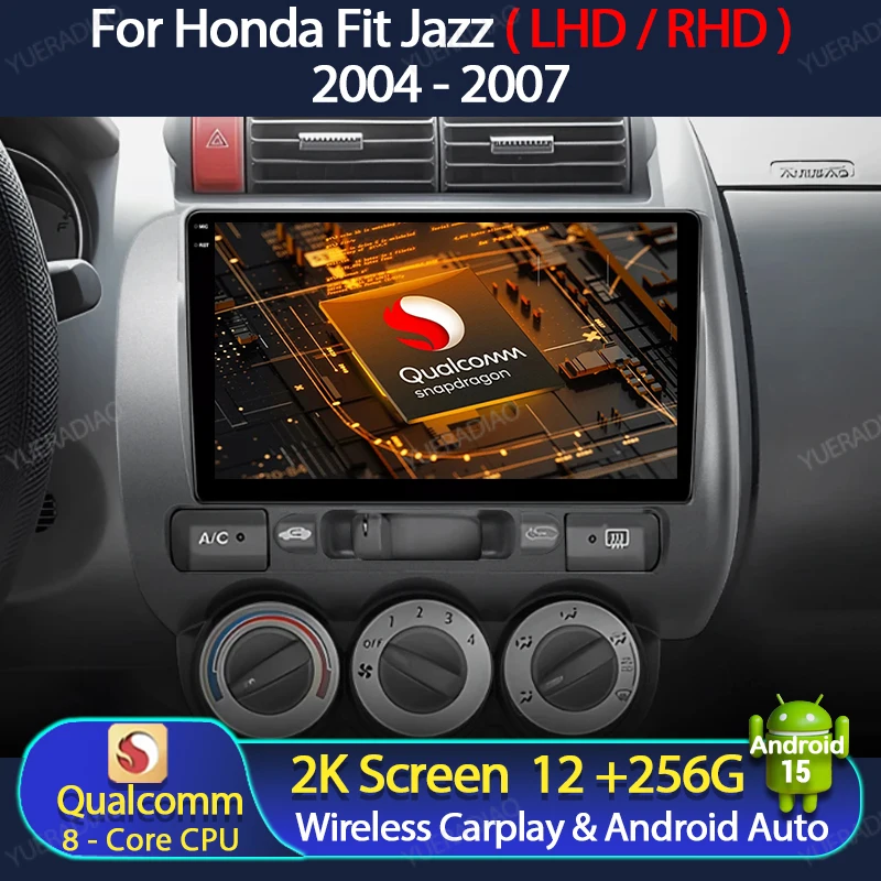 Автомобильный радиоприемник Android 15 для Honda Fit Jazz 2004–2007 гг., беспроводной мультимедийный видеоплеер Carplay Android Auto, 4G, WIFI, GPS NAVI QLED
Автомобильный радиоприемник Android 15 для Honda Fit Jazz 2004–2007 гг., беспроводной мультимедийный видеоплеер Carplay Android Auto, 4G, WIFI, GPS NAVI QLED