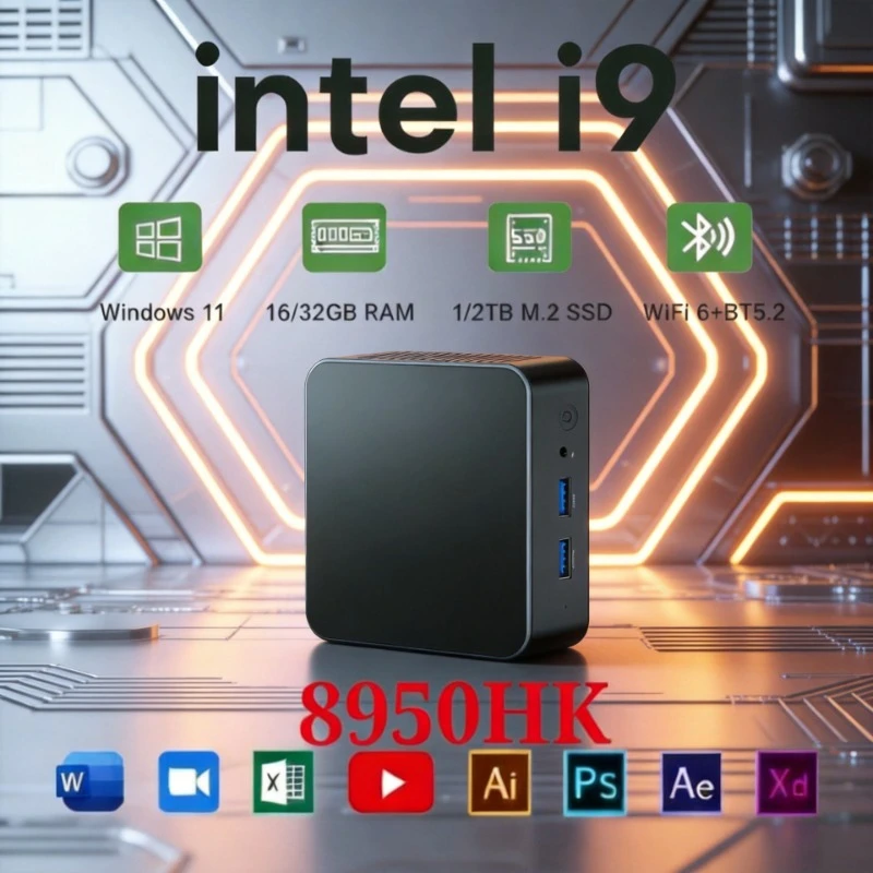 LENO 2026 Intel Core i9 8950HK,16GB Memory,1TB 2TB Storage,4K,WiFi6,USB,Windows 11 Gaming Computer For Portable Mini Desktop PC
LENO 2026 Intel Core i9 8950HK,16GB Memory,1TB 2TB Storage,4K,WiFi6,USB,Windows 11 Gaming Computer For Portable Mini Desktop PC