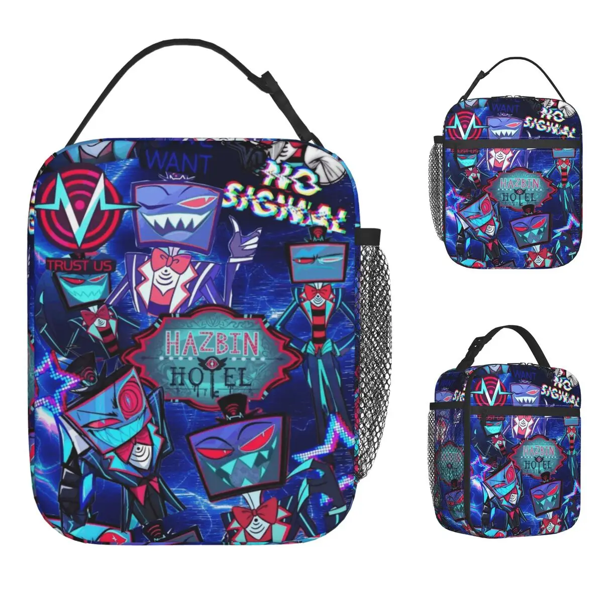 H-Hazbins H-Hotels Alastor Vox аниме изолированная сумка для обеда контейнер для еды сумки портативный холодильник термобокс для работы
H-Hazbins H-Hotels Alastor Vox аниме изолированная сумка для обеда контейнер для еды сумки портативный холодильник термобокс для работы