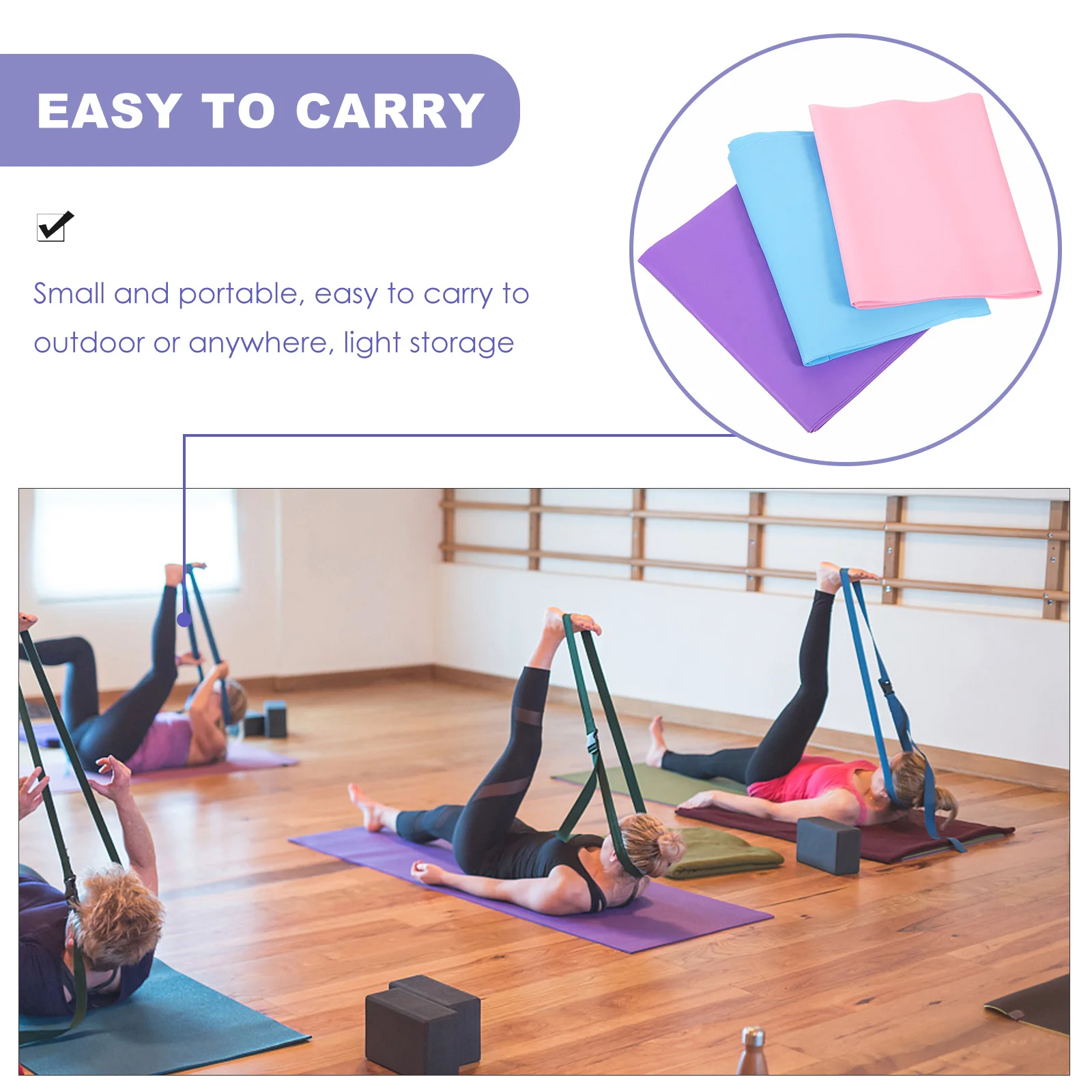 3pcs Resistance Bands Yoga Strap Set Elastic Workout Bands For Exercise Stretching Strength Training Stretch Band For Back Body
3pcs Resistance Bands Yoga Strap Set Elastic Workout Bands For Exercise Stretching Strength Training Stretch Band For Back Body