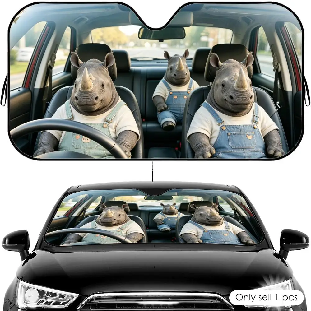 Rhinoceros Driving Travel Sun Visor Reusable Aluminum Foil Car Windshield Sun Visor UV Protector Heat Insulation Cover Shade
Rhinoceros Driving Travel Sun Visor Reusable Aluminum Foil Car Windshield Sun Visor UV Protector Heat Insulation Cover Shade