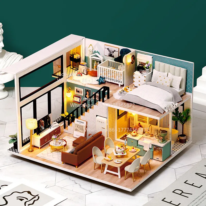 Loft Style Assembled Mini House, Handmade Princess Villa Model, Creative Birthday Present for Her
Loft Style Assembled Mini House, Handmade Princess Villa Model, Creative Birthday Present for Her
