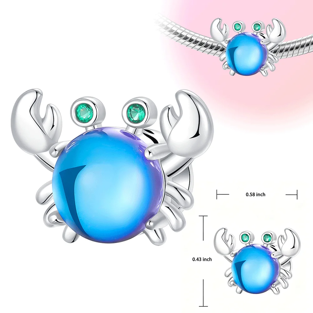Original 925 Sterling Silver Charm Ocean Summer Beach Blue Crab Pendant for Women Fit Original Bracelet Necklace DIY Accessories
Original 925 Sterling Silver Charm Ocean Summer Beach Blue Crab Pendant for Women Fit Original Bracelet Necklace DIY Accessories