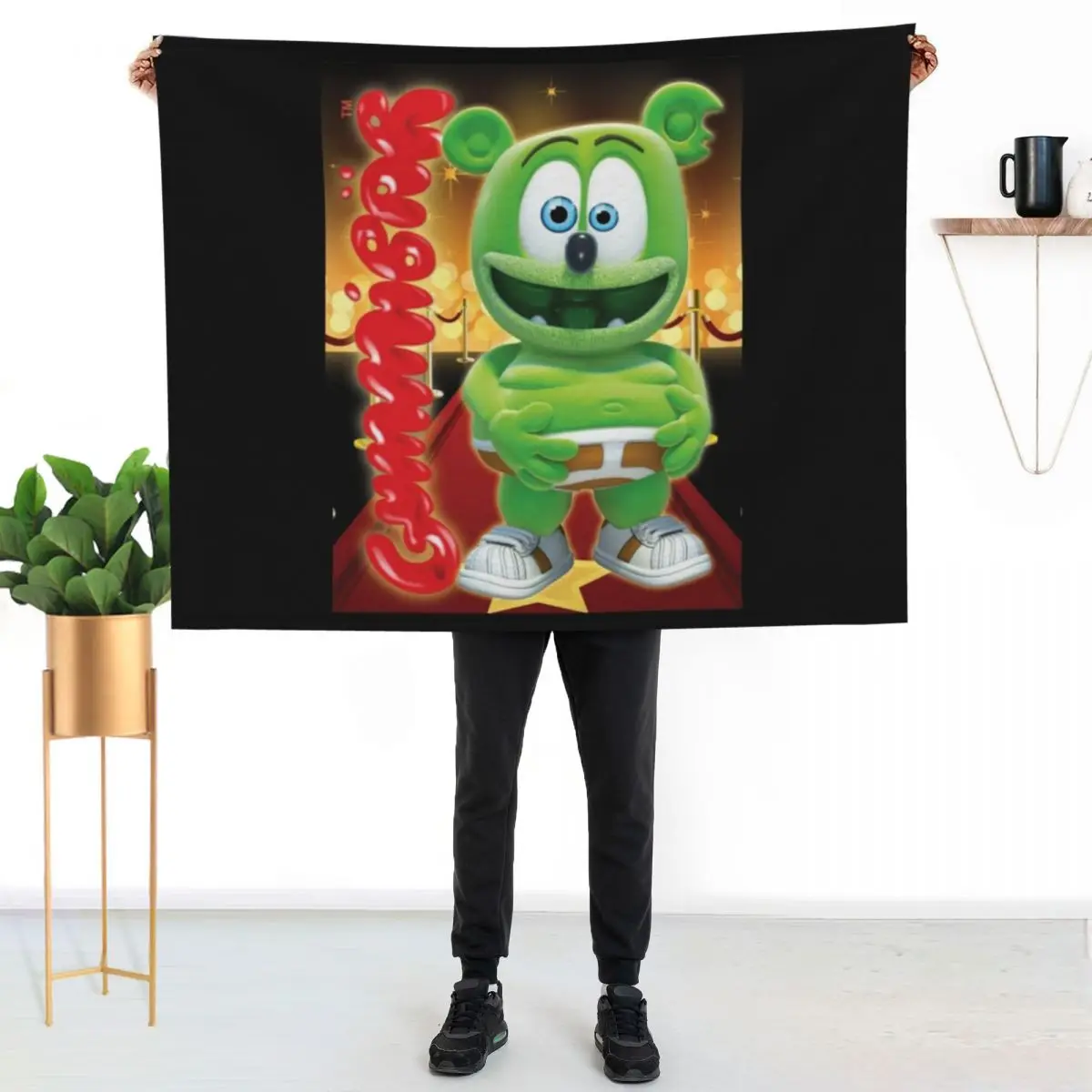 Gummibar (the Gummy Bear) Redcarpet Throw Blanket Breathable Lightweight Blanket for Adults Kids
Gummibar (the Gummy Bear) Redcarpet Throw Blanket Breathable Lightweight Blanket for Adults Kids