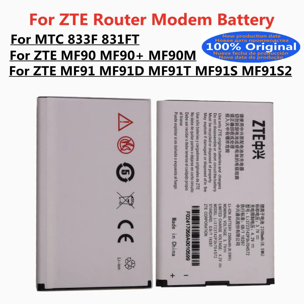 Li3723T42P3h704572 4G Wifi Router Original Battery For ZTE MF91 MF90 MF90+ MF90M MF91D MF91T MF91S MF91S2 MTC 833F 831FT
Li3723T42P3h704572 4G Wifi Router Original Battery For ZTE MF91 MF90 MF90+ MF90M MF91D MF91T MF91S MF91S2 MTC 833F 831FT