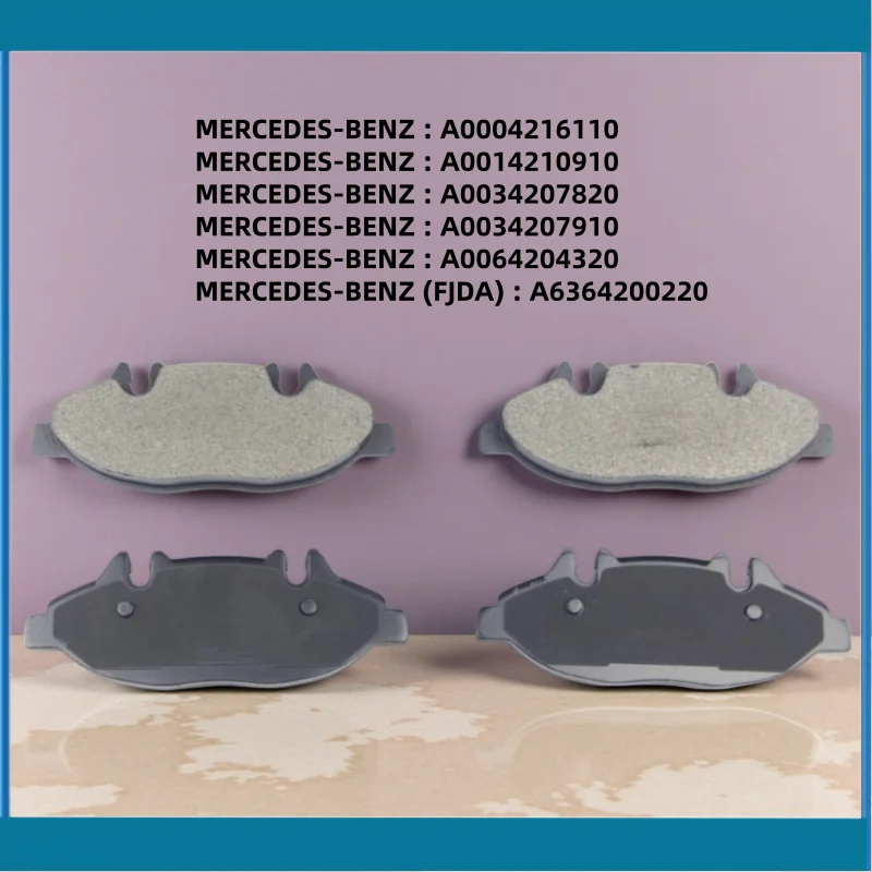 For Mercedes Viano Vito (W636 W639) Front Brake Pads A0004216110, A0014210910, A0034207820, A0034207910 / Auto Parts -59043
For Mercedes Viano Vito (W636 W639) Front Brake Pads A0004216110, A0014210910, A0034207820, A0034207910 / Auto Parts -59043