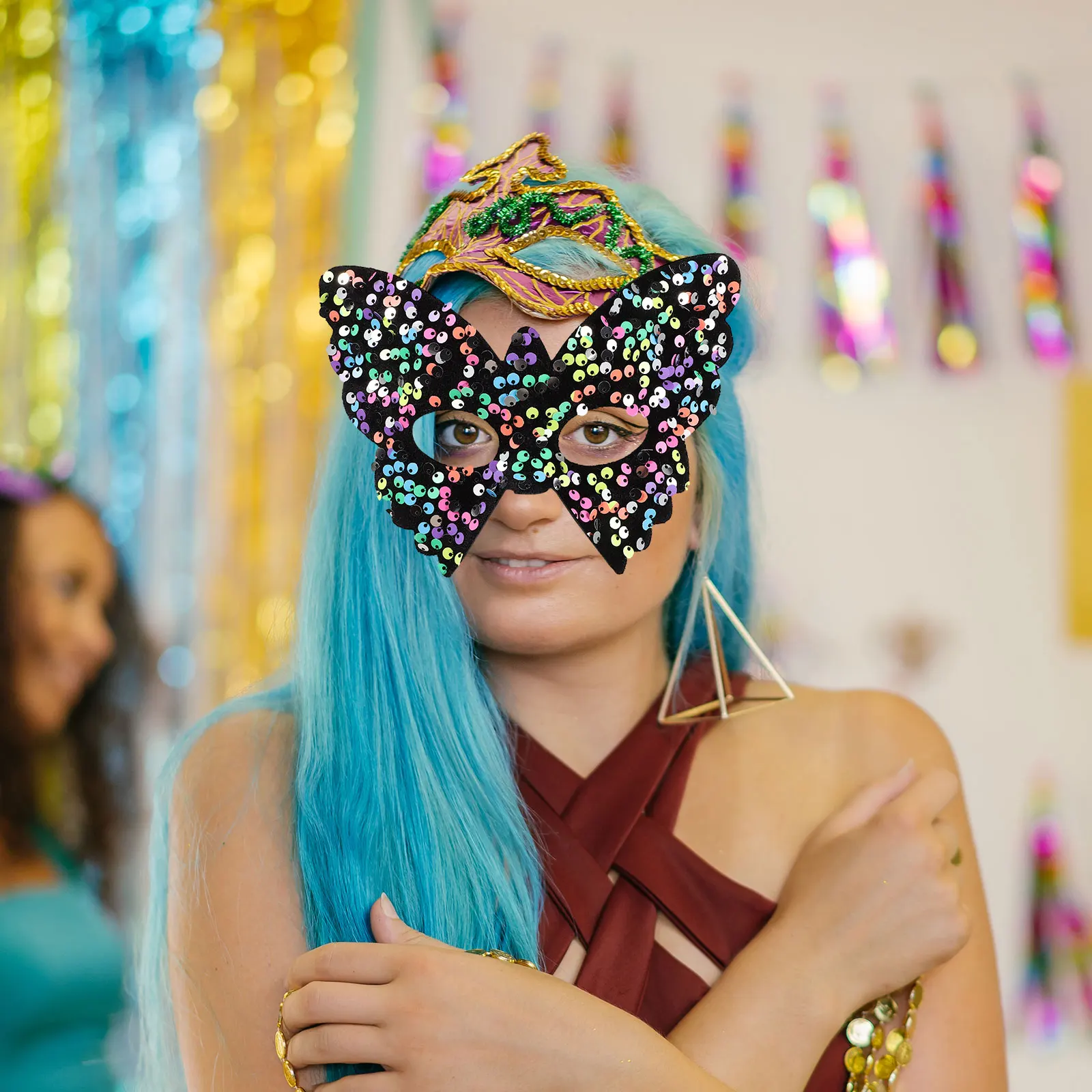 Mask Cosplay Masks for Women Fun Decorative Costume Sequins Beautiful Masquerade
Mask Cosplay Masks for Women Fun Decorative Costume Sequins Beautiful Masquerade