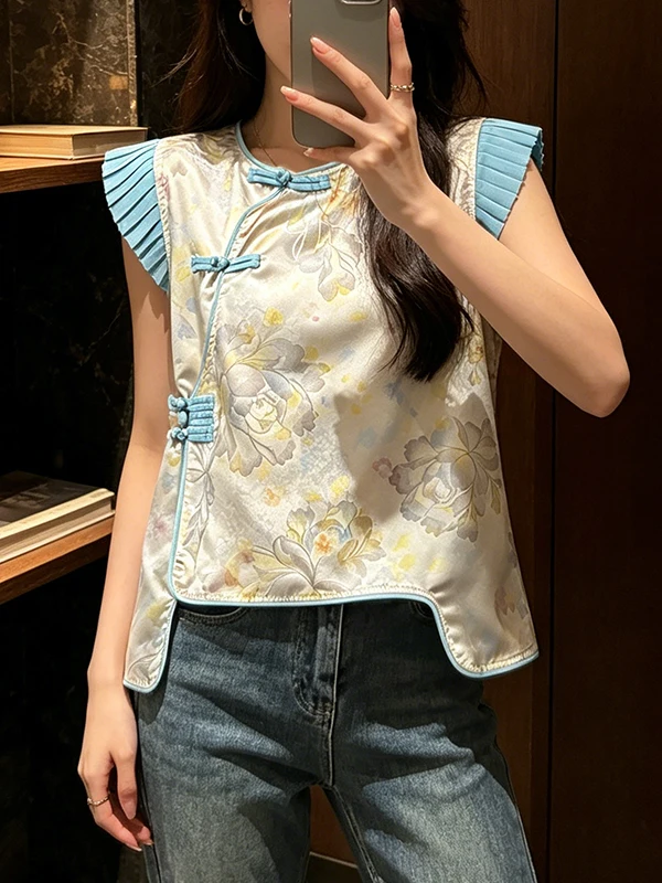 Stylish Large Size Women's Shirt Summer 2026 New Chinese Style National Trend Color Block Improved Flying Sleeve Ve...
Stylish Large Size Women's Shirt Summer 2026 New Chinese Style National Trend Color Block Improved Flying Sleeve Ve...