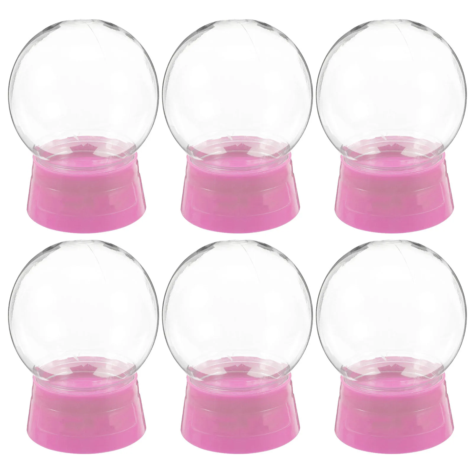 6pcs Clear Plastic Snow Globe Diy Kit 270 Ml Pink Screw-Off Cap Empty Water Globes For Christmas Crafts Home Office Decor Party
6pcs Clear Plastic Snow Globe Diy Kit 270 Ml Pink Screw-Off Cap Empty Water Globes For Christmas Crafts Home Office Decor Party