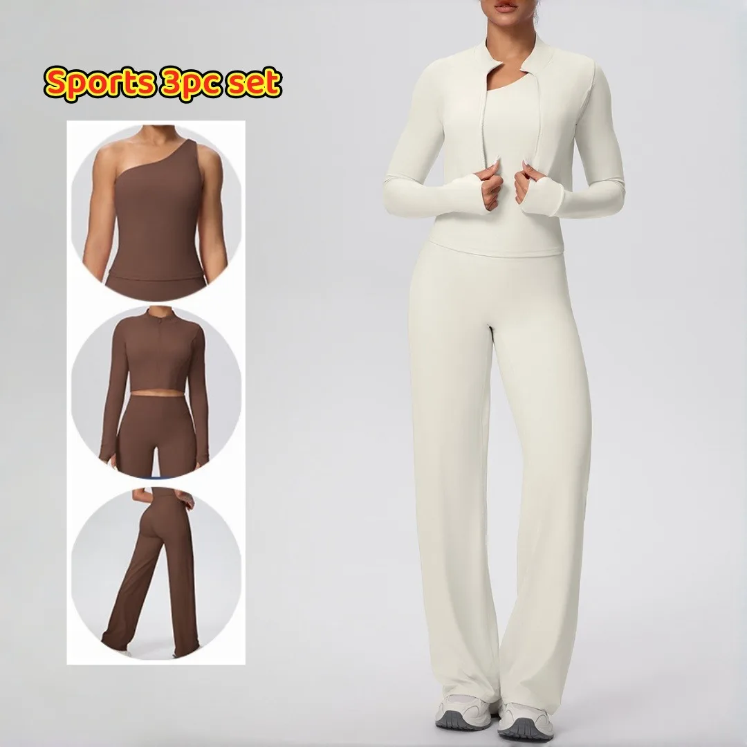 Новый женский матовый плотный жилет на одно плечо, комплект для йоги, широкая длинная куртка на молнии, комплект из 3 предметов для йоги, спортивная одежда для бега, фитнеса
Новый женский матовый плотный жилет на одно плечо, комплект для йоги, широкая длинная куртка на молнии, комплект из 3 предметов для йоги, спортивная одежда для бега, фитнеса