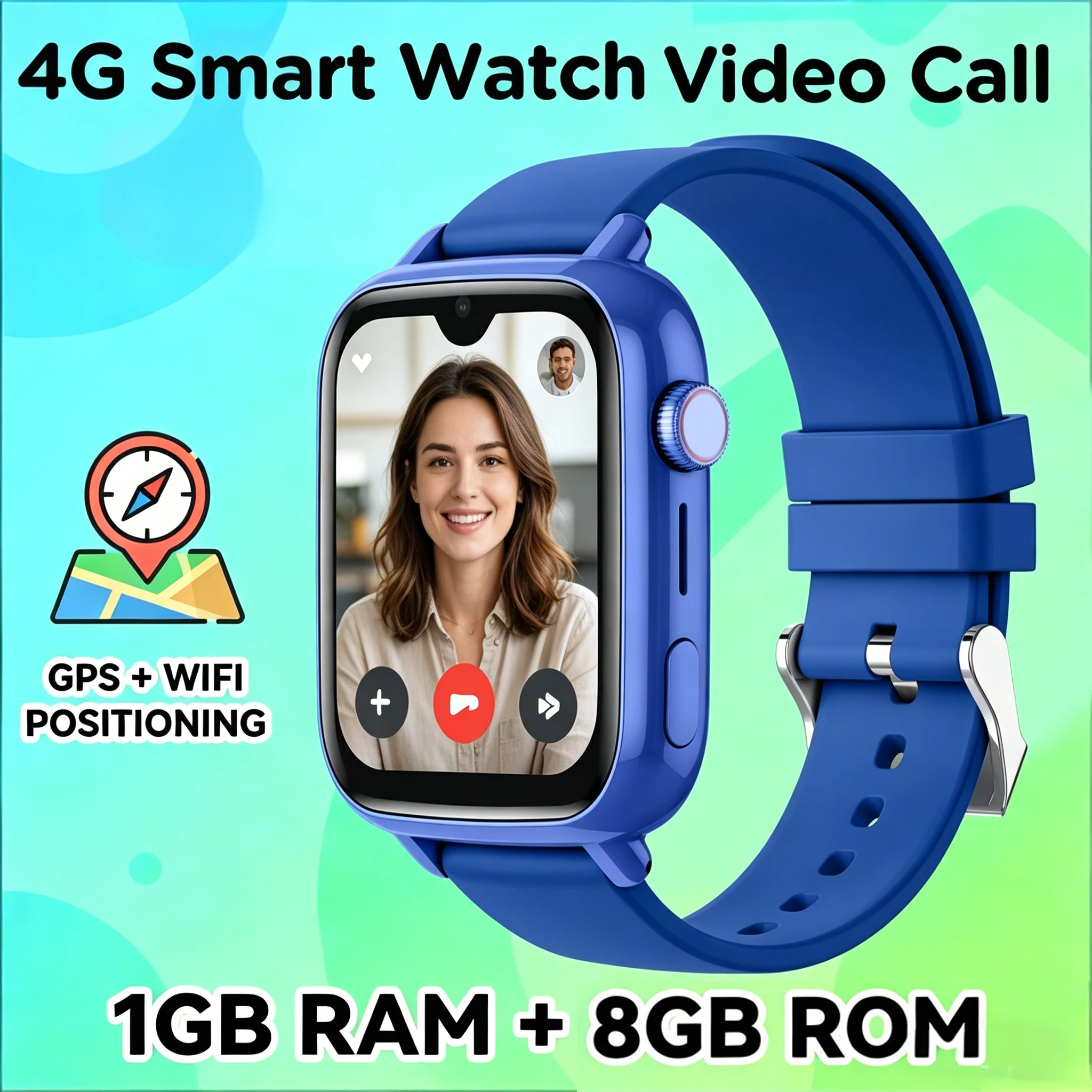 Children's 4G Smartwatch 1.91" Display GPS WiFi Tracker 2-Way Call, Voice Monitor, SOS App Download Kids Phone Watch Ideal Gift
Children's 4G Smartwatch 1.91" Display GPS WiFi Tracker 2-Way Call, Voice Monitor, SOS App Download Kids Phone Watch Ideal Gift