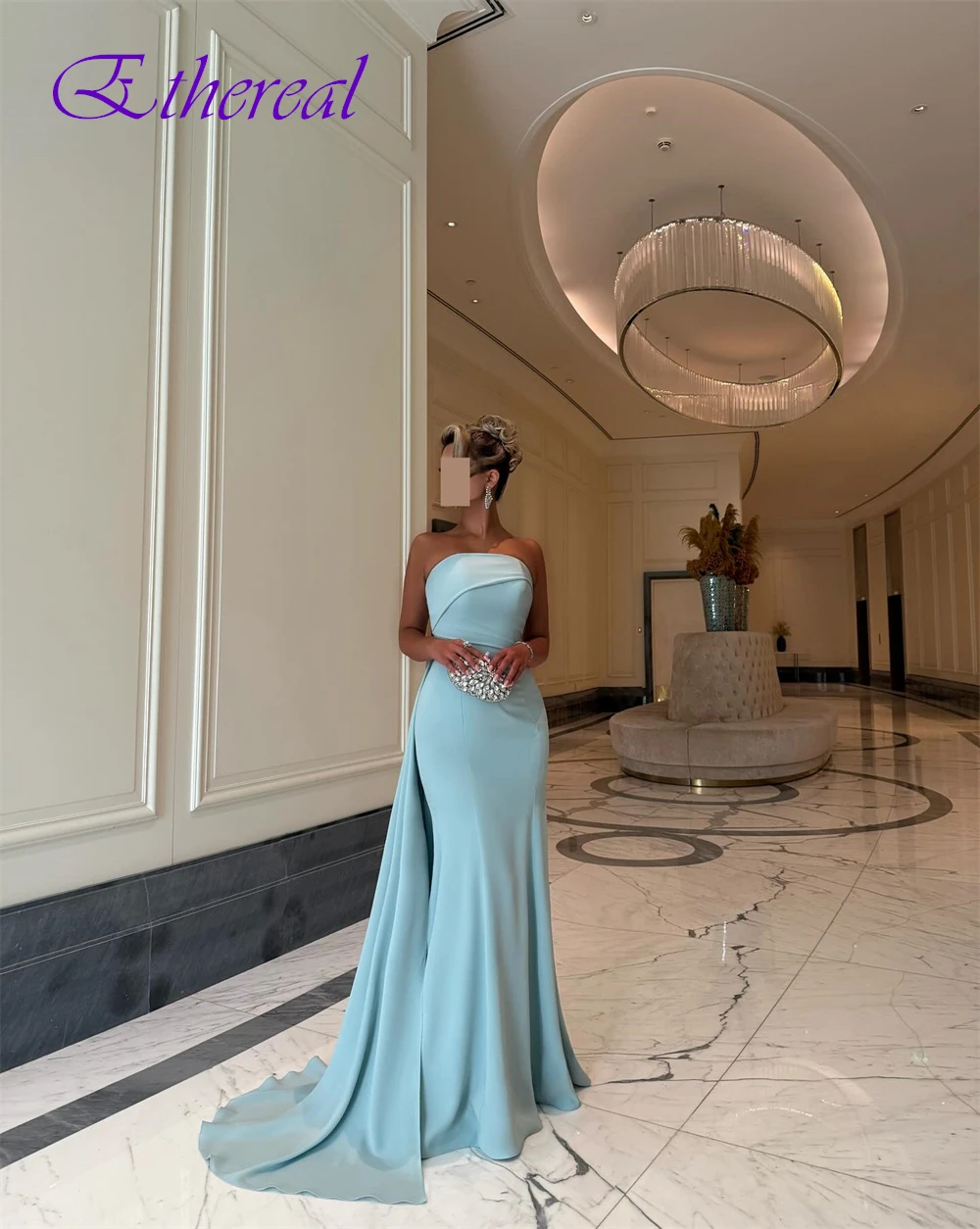 Customized Simple Jersey Strapless Evening Dress High Quality Court Train Prom Dresses High Quality Special Occasion Gowns
Customized Simple Jersey Strapless Evening Dress High Quality Court Train Prom Dresses High Quality Special Occasion Gowns