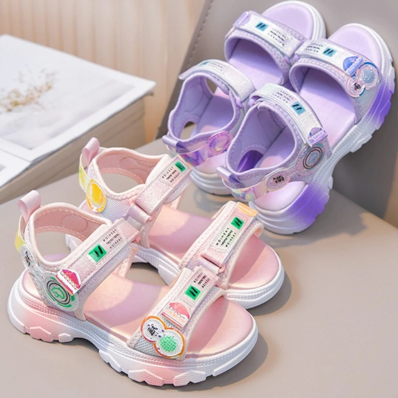 Fashion Plus Size Kids Shoes 2026 Summer New Girls' Open Toed Sandals Comfort Non Slip Child Beach Shoes Сандалии Для Девочек
Fashion Plus Size Kids Shoes 2026 Summer New Girls' Open Toed Sandals Comfort Non Slip Child Beach Shoes Сандалии Для Девочек