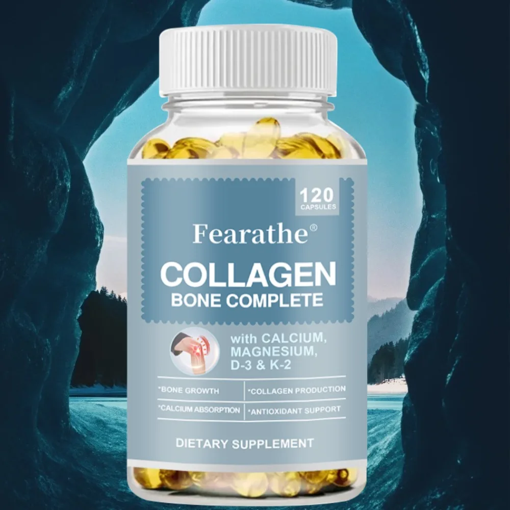 Collagen Bone Complete Capsules Formula with Calcium & Magnesium for Bone Growth Calcium Absorption Antioxidant Support
Collagen Bone Complete Capsules Formula with Calcium & Magnesium for Bone Growth Calcium Absorption Antioxidant Support