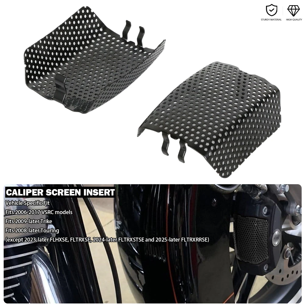 Brake Caliper Screen Insert Fit For Harley Electra Road King Street Glide Trike Night Rod V-Rod Muscle VSRC 06-17 Touring 08-25
Brake Caliper Screen Insert Fit For Harley Electra Road King Street Glide Trike Night Rod V-Rod Muscle VSRC 06-17 Touring 08-25