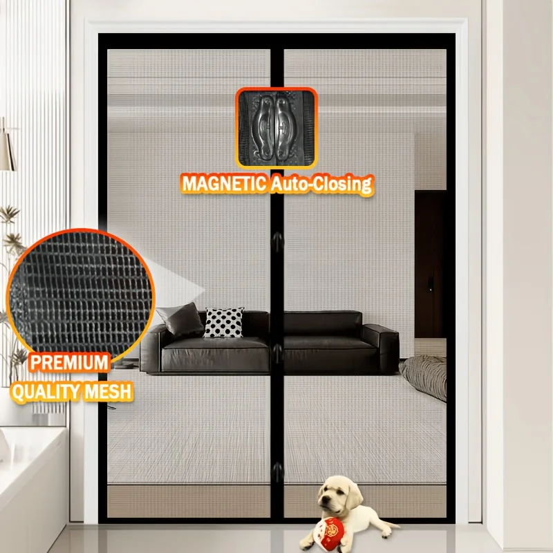 One piece set of summer mosquito proof door curtain, magnetic screen door, self closing door curtain, sturdy household design
One piece set of summer mosquito proof door curtain, magnetic screen door, self closing door curtain, sturdy household design