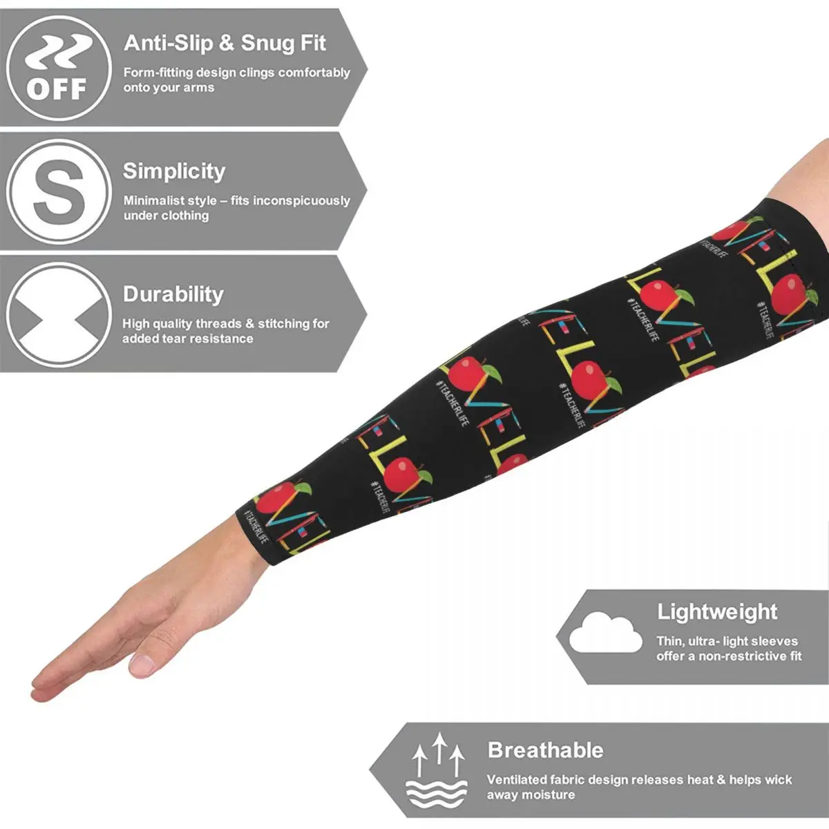 Love Teacher Life Apple Карандаш Рукава Мужчины Женщины Защита от солнца и ультрафиолета Татуировки Прикрытие Спорт Охлаждение Велоспорт
Love Teacher Life Apple Карандаш Рукава Мужчины Женщины Защита от солнца и ультрафиолета Татуировки Прикрытие Спорт Охлаждение Велоспорт