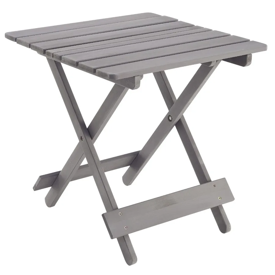 Folding Square Table Patio Outdoor solid wood Table for Backyard Balcony Portable Design SpaceSaving Grey Color
Folding Square Table Patio Outdoor solid wood Table for Backyard Balcony Portable Design SpaceSaving Grey Color