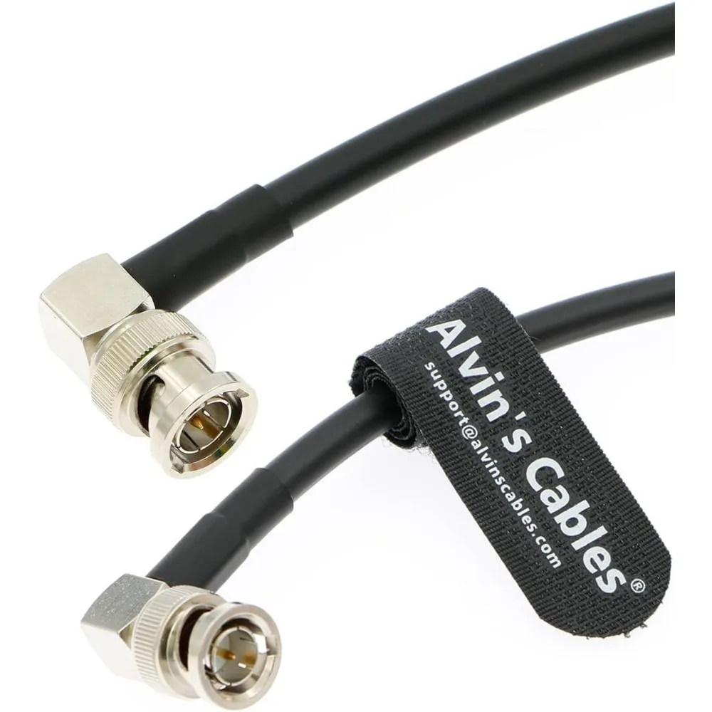 12G BNC-Coaxial-Cable Alvin's Cables HD SDI BNC Male to Male L-Shaped Original Cable for 4K Video Camera 1M Black
12G BNC-Coaxial-Cable Alvin's Cables HD SDI BNC Male to Male L-Shaped Original Cable for 4K Video Camera 1M Black