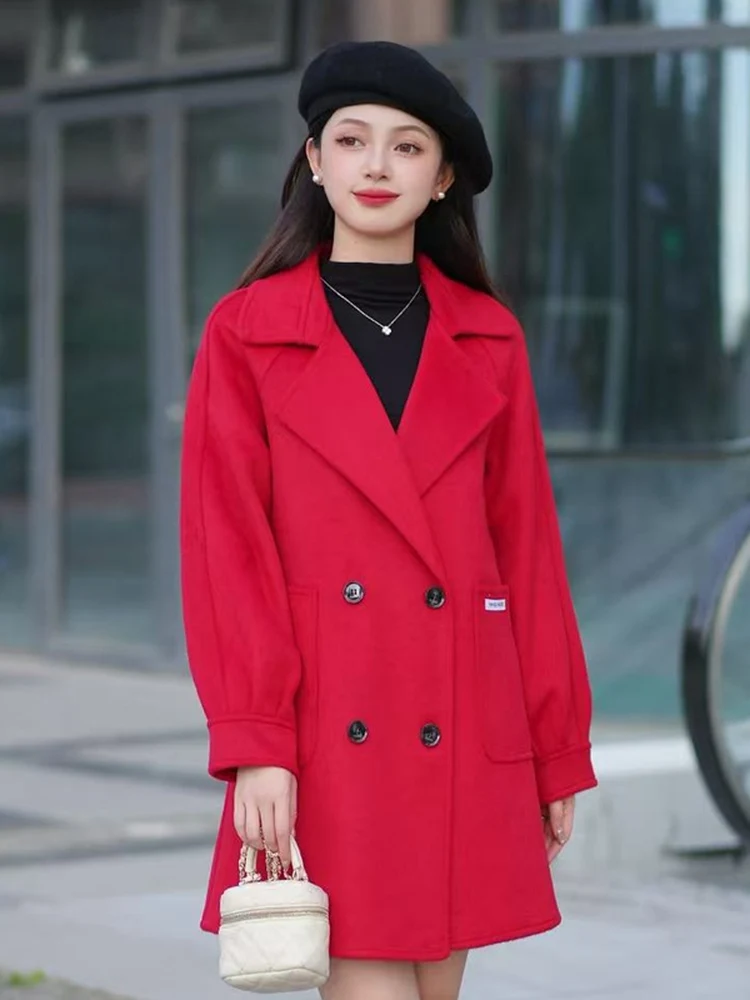 Двустороннее шерстяное пальто из флиса для женщин, средней длины, свободного кроя, зимнее, весеннее, осеннее, верхняя одежда, куртка-ветровка из полиэфирного волокна
Двустороннее шерстяное пальто из флиса для женщин, средней длины, свободного кроя, зимнее, весеннее, осеннее, верхняя одежда, куртка-ветровка из полиэфирного волокна