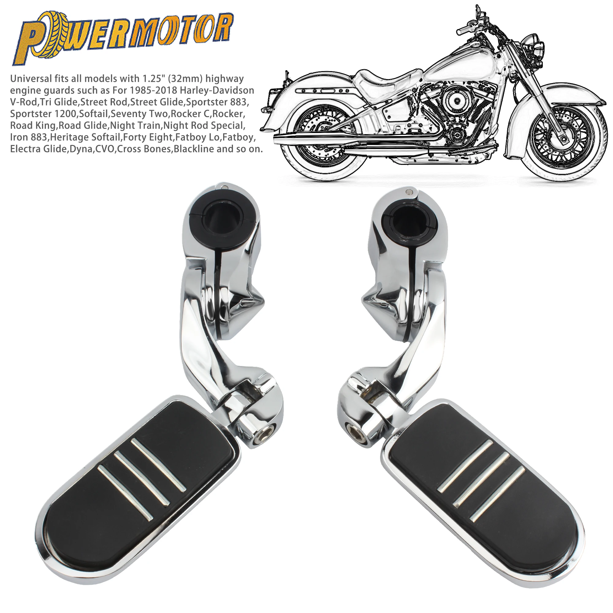 For Harley Motorcycle 20mm 32mm Foot Rest Highway Pegs For Davidson Touring Sportster 883 Road King Street Glide Modified Parts
For Harley Motorcycle 20mm 32mm Foot Rest Highway Pegs For Davidson Touring Sportster 883 Road King Street Glide Modified Parts