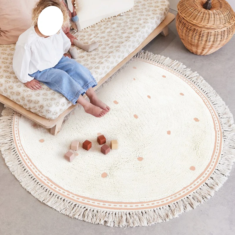 Soft Machine Washable Round Rug with Tassels, Floor Mat, Home Decoration, Cute Cartoon, Children's Living Room Area Rugs
Soft Machine Washable Round Rug with Tassels, Floor Mat, Home Decoration, Cute Cartoon, Children's Living Room Area Rugs