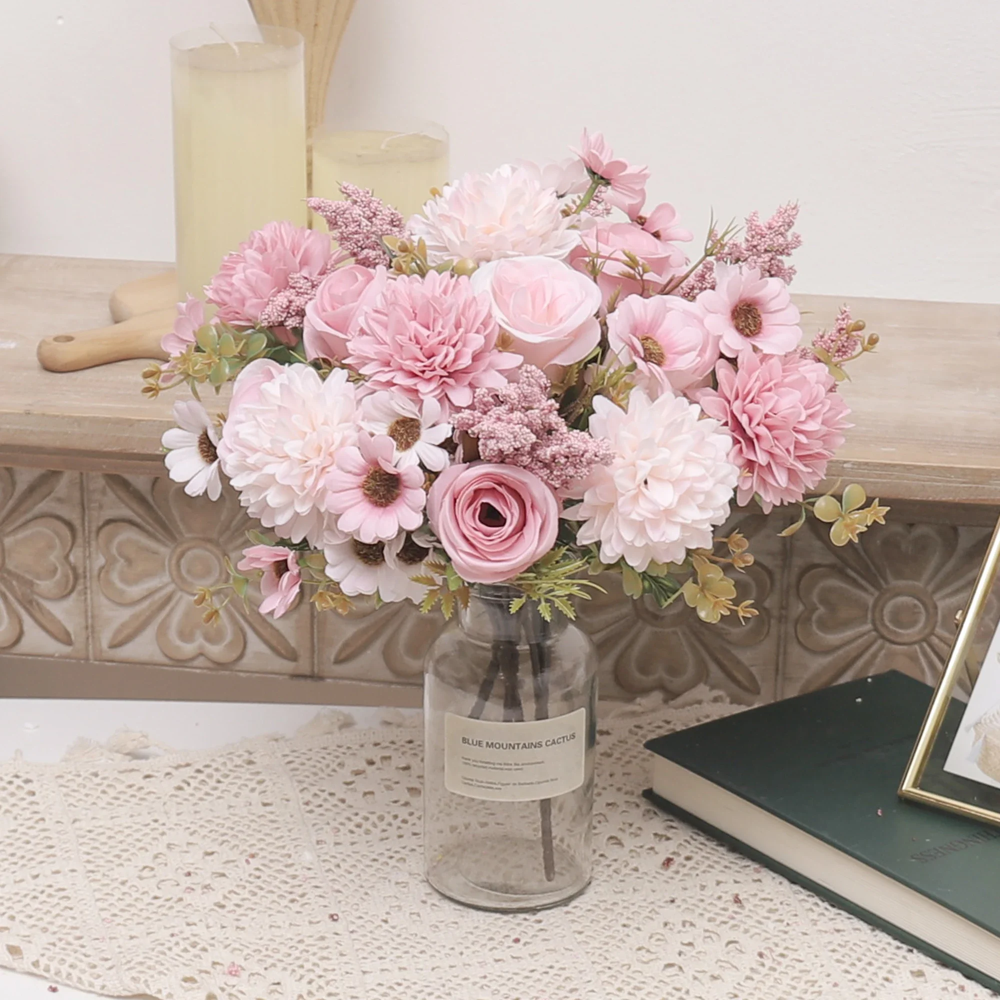 Autumn Peony Artificial Silk Flower Rose Room Wedding Valentine's Day Decoration Christmas Arrangement Fake Floral Bride Bouquet
Autumn Peony Artificial Silk Flower Rose Room Wedding Valentine's Day Decoration Christmas Arrangement Fake Floral Bride Bouquet