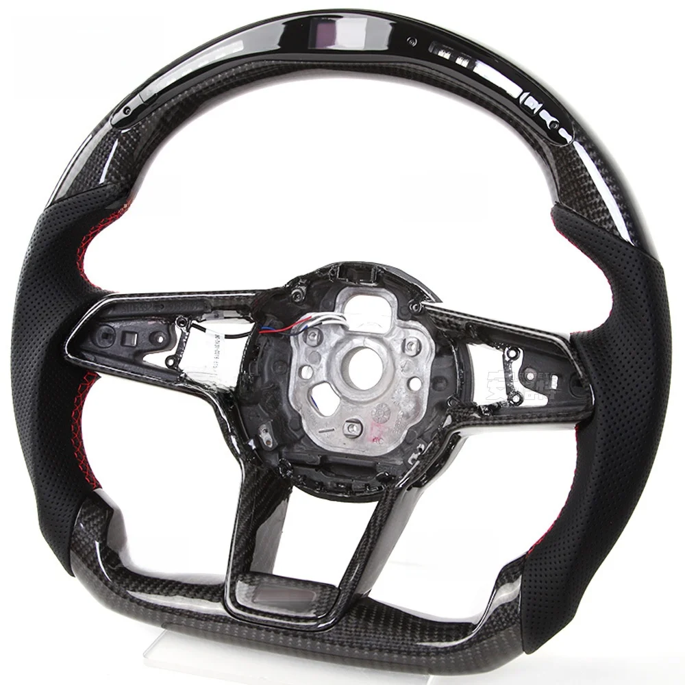 -For Custom Black Carbon Fiber LED Display Smart Steering Wheel Upgrade for Audi RS7^
-For Custom Black Carbon Fiber LED Display Smart Steering Wheel Upgrade for Audi RS7^