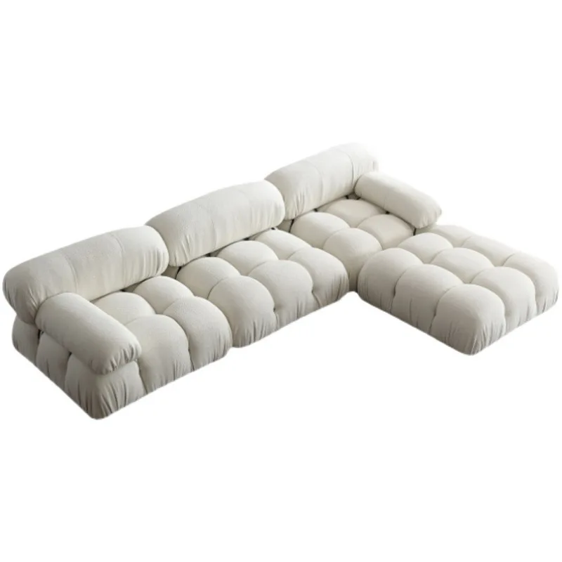 Modern simple lamb wool fabric sofa cream style living room combination tofu block sofa
Modern simple lamb wool fabric sofa cream style living room combination tofu block sofa