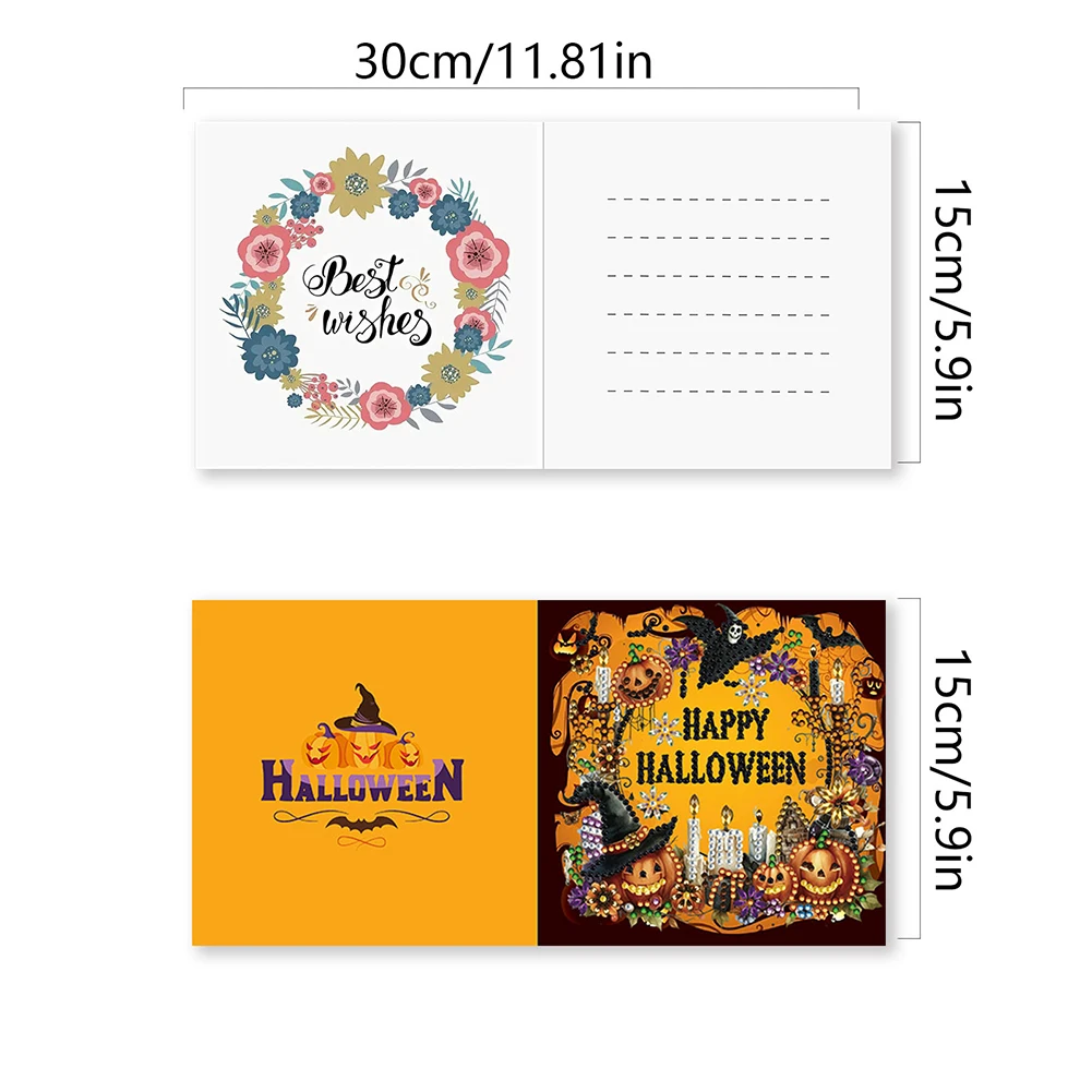 6Pcs Special Shape Halloween Pumpkin Gnome Diamond Handmade Card Diamond Drawing Card Diamond Daily Wish Card for Friends Gift
6Pcs Special Shape Halloween Pumpkin Gnome Diamond Handmade Card Diamond Drawing Card Diamond Daily Wish Card for Friends Gift