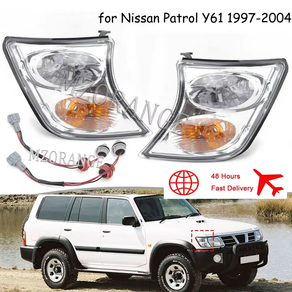 2X Front Indicator light Corner Lamp Clear for Nissan Patrol Y61 2001-2004 Headlights Parts Corner Light headlamp accessories
2X Front Indicator light Corner Lamp Clear for Nissan Patrol Y61 2001-2004 Headlights Parts Corner Light headlamp accessories