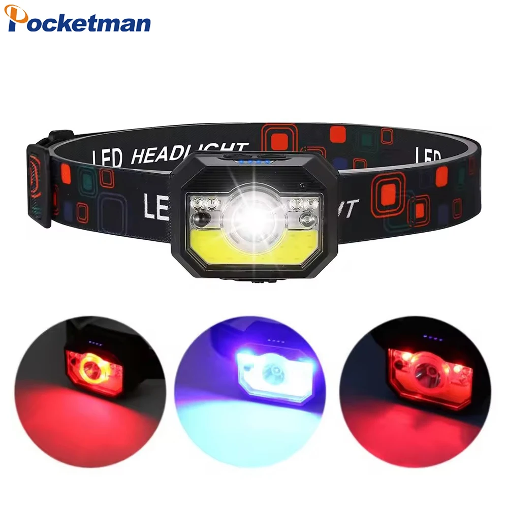 Smart Motion Sensor COB+LED Headlamp 11 Modes USB Rechargeable Headlight Waterproof Head Lamp Super Bright Head Flashlight
Smart Motion Sensor COB+LED Headlamp 11 Modes USB Rechargeable Headlight Waterproof Head Lamp Super Bright Head Flashlight