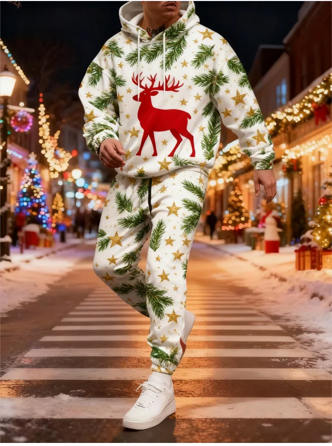 Рождественская елка, комплект из двух предметов с капюшоном и брюками, Санта-Клаус, комплект с 3d принтом для мужчин и женщин, модная толстовка с капюшоном + брюки, подарочные спортивные костюмы
Рождественская елка, комплект из двух предметов с капюшоном и брюками, Санта-Клаус, комплект с 3d принтом для мужчин и женщин, модная толстовка с капюшоном + брюки, подарочные спортивные костюмы
