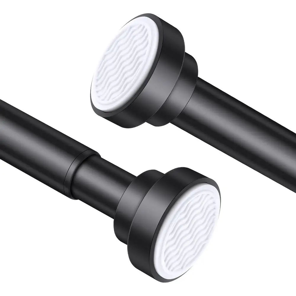 25-51 Black Heavy Duty Spring Tension Rod, No Drill Rust-Proof Adjustable Shower Curtain Rod or Bathroom/Closet/Kitchen
25-51 Black Heavy Duty Spring Tension Rod, No Drill Rust-Proof Adjustable Shower Curtain Rod or Bathroom/Closet/Kitchen