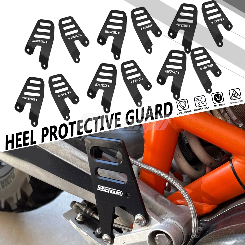 FOR K-T-M 690SMC 690SMCR 690ENDURO 690 Enduro R 690 SMC-R ENDURO/R 2008-2026 Heel Guard Cover Protector Rack-less Bags Brackets