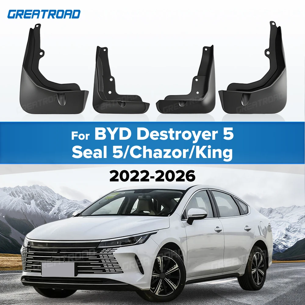For BYD Destroyer 5/Seal 5/Chazor/King 2022 2023 2024 2025 2026 Fender Mudflaps Splash Guards Mudguards Mud Flaps Accessories
For BYD Destroyer 5/Seal 5/Chazor/King 2022 2023 2024 2025 2026 Fender Mudflaps Splash Guards Mudguards Mud Flaps Accessories