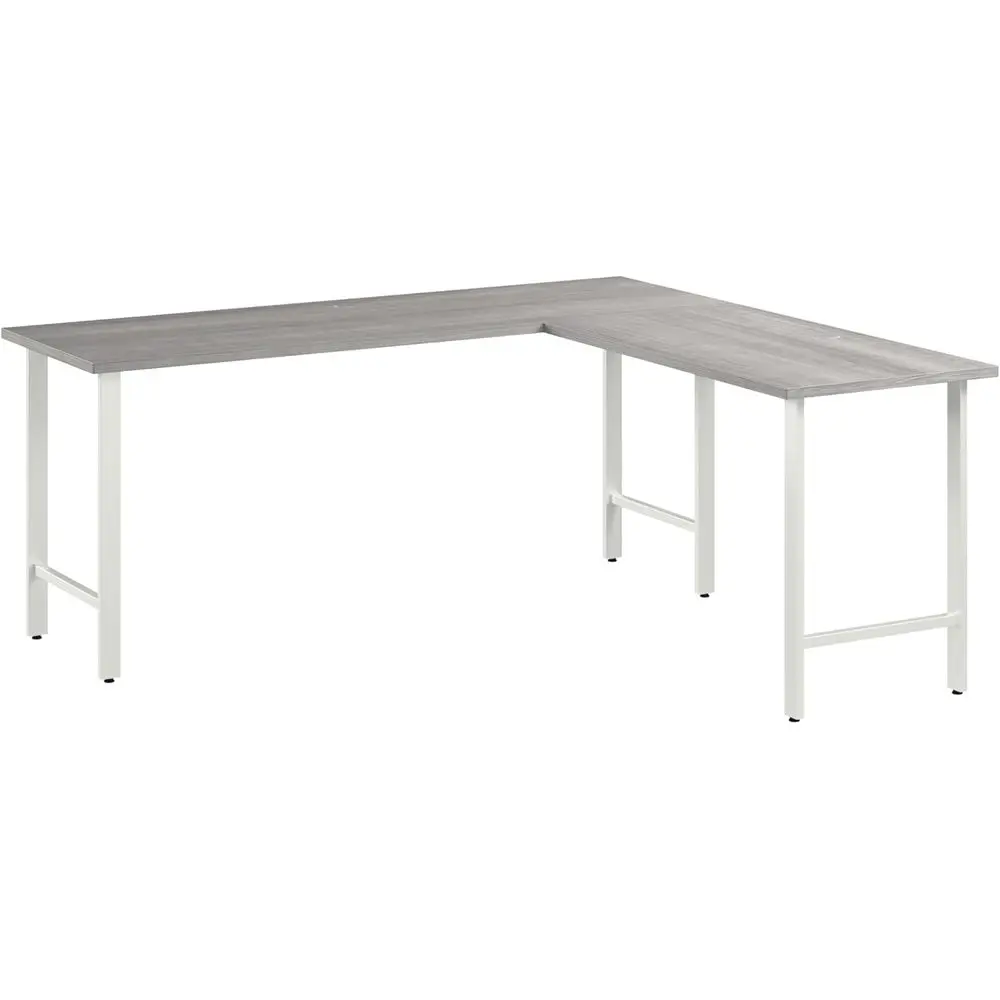 Platinum Gray 72W x 24D L-Shaped Desk with Metal Legs for Home & Professional Office
Platinum Gray 72W x 24D L-Shaped Desk with Metal Legs for Home & Professional Office