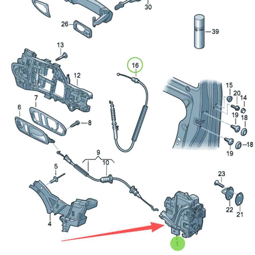 5N1837015F 5N1837015N 5N1837016F 5N1837016N 5N0839015J 5N0839015T 5N0839016J Door Lock Actuator For Audi A1 VW Tiguan Scirocco
5N1837015F 5N1837015N 5N1837016F 5N1837016N 5N0839015J 5N0839015T 5N0839016J Door Lock Actuator For Audi A1 VW Tiguan Scirocco