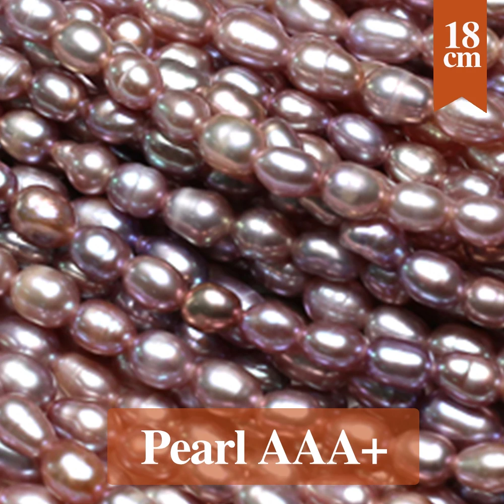 18CM Rice Pearl Beads Natural Freshwater Purple Pearl Loose Spacer Beaded for Making DIY Jewerly Necklace Bracelet 4-5mm
18CM Rice Pearl Beads Natural Freshwater Purple Pearl Loose Spacer Beaded for Making DIY Jewerly Necklace Bracelet 4-5mm