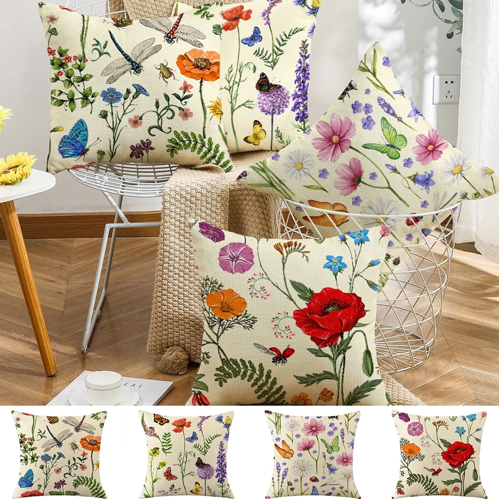 1/4pcs Outdoor Cushions Throw Pillow Covers Summer Spring Garden Flowers Farmhouse Outside Decorative Swing Seat Bench Chair Dec
1/4pcs Outdoor Cushions Throw Pillow Covers Summer Spring Garden Flowers Farmhouse Outside Decorative Swing Seat Bench Chair Dec