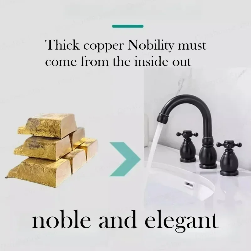 Black Retro Basin Faucet Double Handle Hot And Cold Water Mixer Sink 3 Hole Bathroom Sink Faucets
Black Retro Basin Faucet Double Handle Hot And Cold Water Mixer Sink 3 Hole Bathroom Sink Faucets