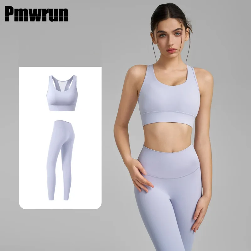 PMWRUN 2025 спортивный комплект из двух предметов для йоги, спортивный бюстгальтер высокой интенсивности, быстросохнущие штаны для бега, фитнеса, спортзала, одежда для йоги для женщин
PMWRUN 2025 спортивный комплект из двух предметов для йоги, спортивный бюстгальтер высокой интенсивности, быстросохнущие штаны для бега, фитнеса, спортзала, одежда для йоги для женщин